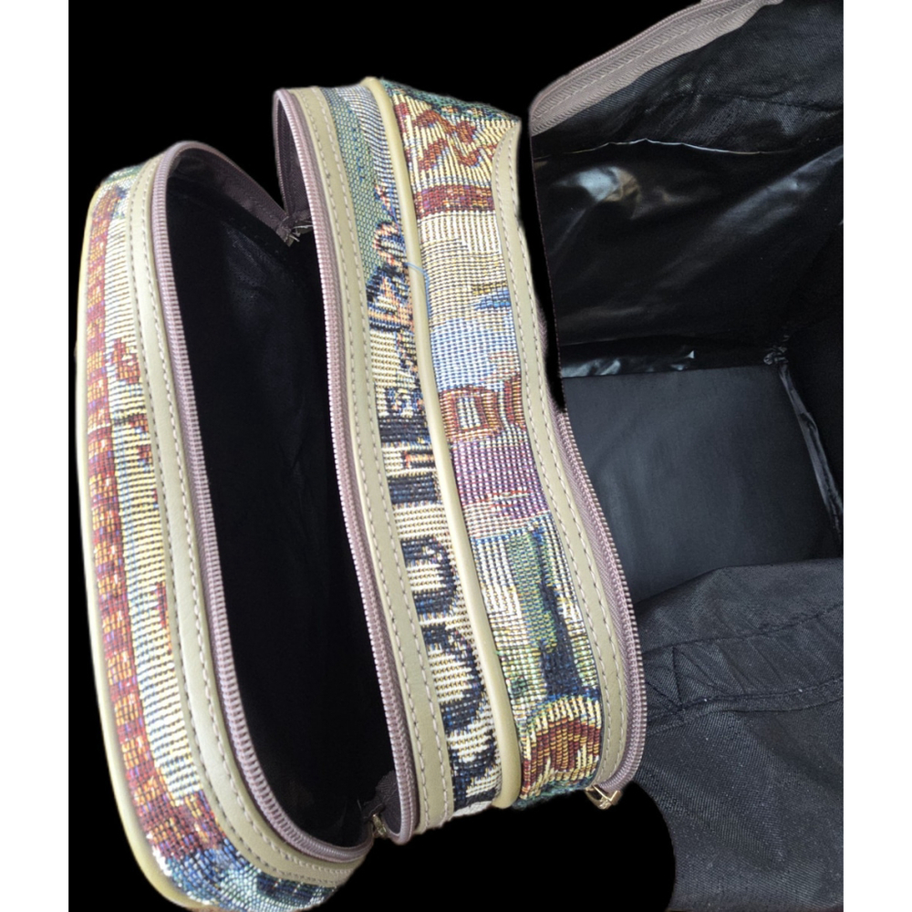 Vintage Pioneer Express Route 66 Tapestry Travel Weekender Duffel Bag - Picture 10 of 14